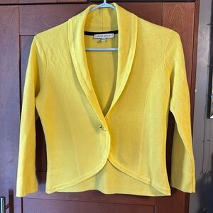 Laura Ashley cardigan in lemon yellow